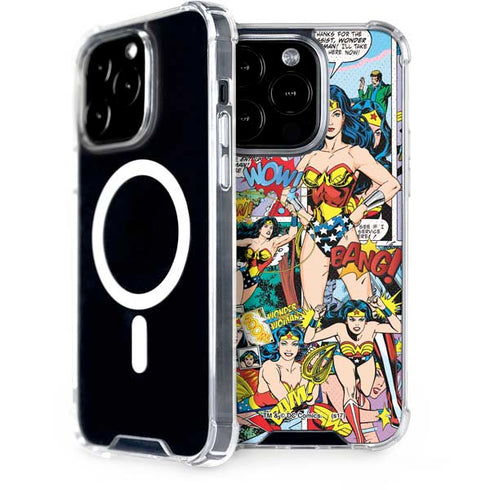 DC Comics Wonder Woman Comic Blast iPhone 15 Pro MagSafe Case